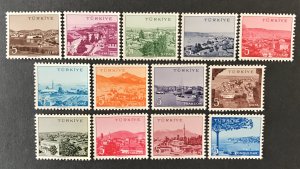 Turkey 1960 #1388-1400, MNH, CV $3.25