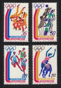 Liechtenstein Olympic Games Montreal 4v 1976 MNH SC#591-594 SG#636-639