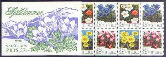 Booklet - Sweden 1995 Mountain Flowers 37k booklet comple...