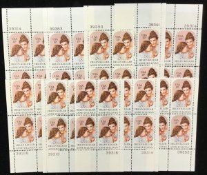 1824   Helen Keller/Anne Sullivan    25 MNH 15 cents plate blocks    Issued 1980