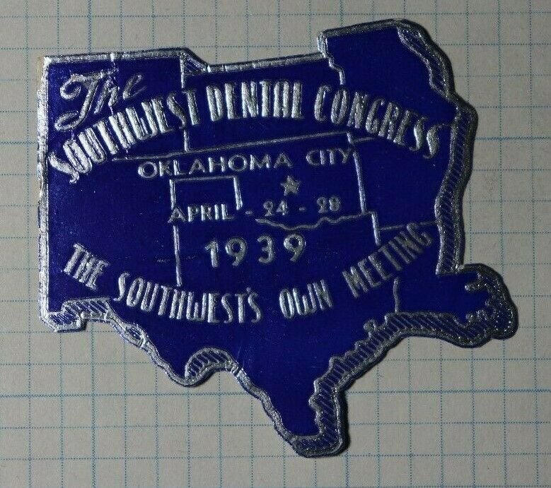 Southwest Dental Congress Oklahoma City 1939 Company Brand Ad Poster Stamp