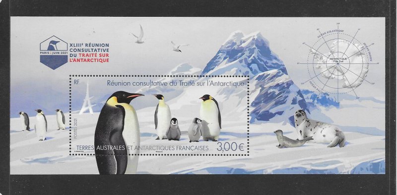 PENGUINS - FRENCH SOUTHERN ANTARCTIC TERRITORY  2021 NEW ISSUE  MNH