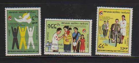 Laos MNH sc# 899-901 Red Cross 10CV $4.05