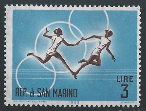 San Marino #574 3l Sports - Women's Relay Race ~ MNH