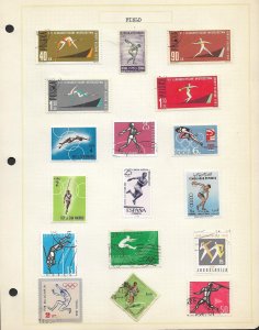 SMI) SHEET WITH STAMPS OF DIFFERENT SPORTS AND COUNTRIES