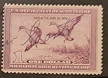 USA #RW5 duck stamp CV $75