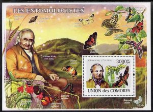 Comoro Islands MNH S/S Butterflies & Old Man 2009