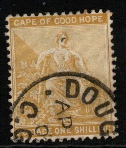 CAPE OF GOOD HOPE SG67 1896 1/= YELLOW-OCHRE USED