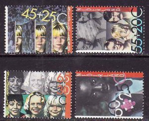 Netherlands-Sc#B573-6- id7-unused NH semi-postal set-Year of the Disabled-1981-