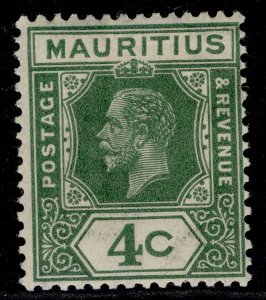 MAURITIUS GV SG226c, 4c green, M MINT. Cat £16.
