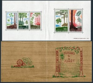 Gabon 223-C62a booklet,MNH.Michel Bl.8. Trees 1967.