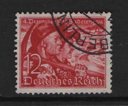 Germany  #B133  used  1938 Sudeten couple 12pf