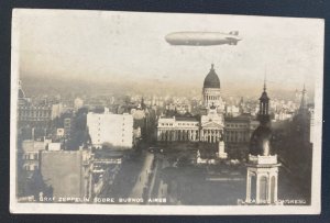 1930s Argentina Postcard Cover To St Gallen Switzerland Graf Zeppelin Buenos Air