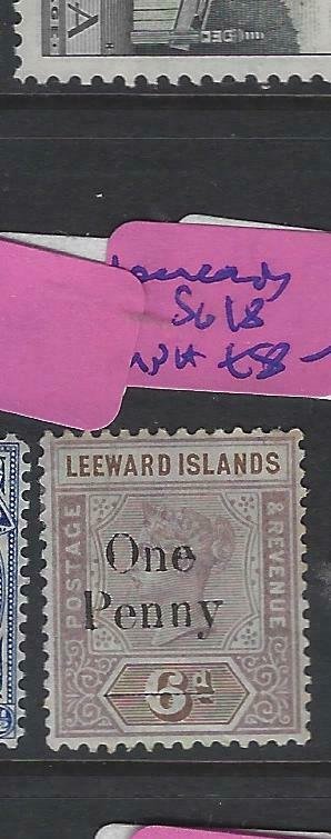 LEEWARD ISLANDS  (PP2501B) QV 1D/6D  SG 18   MNH