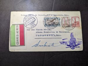 1929 Mexico Airmail First Flight Cover FFC Tapachula Chis Local Use