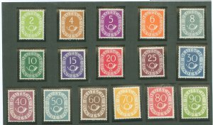 Germany #670-85 Unused Single (Complete Set)