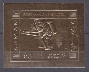 1970 Ajman 514b gold First man on the Moon 24,00 €