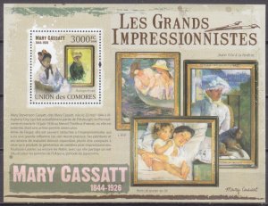 2009 Comoros Islands 2606/B545 Painting / Mary Cassatt 15,00 €