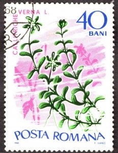 1966, Romania 40b, Used, Sc 1868