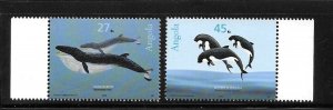 Angola 2003 Whales Marine Mammals Sc 1249-1250 MNH A1584