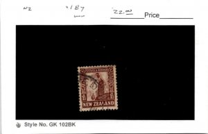 New Zealand, Postage Stamp, #187 Used, 1935Maori Woman (AB)