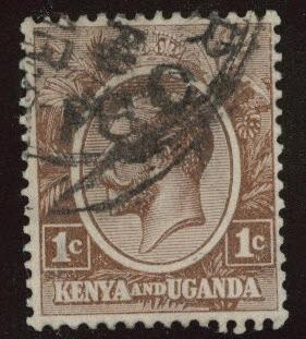 Kenya Uganda and Tanganyika KUT Scott 18 Used CV $3.50