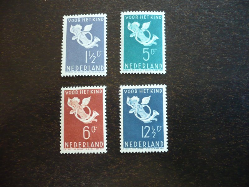 Stamps - Netherlands - Scott# B90-B93 - Mint Hinged Set of 4 Stamps