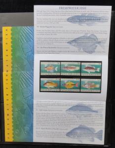 PAPUA NEW GUINEA PNG 2004 Freshwater Fish Wildlife MNH Set in Packsx3(Pap67)