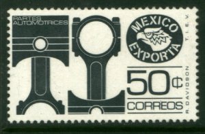 MEXICO EXPORTA 1112b, 50¢. PISTONS, BLACK, PAPER 4. MINT, NH. VF.