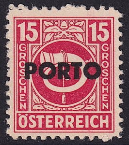 Austria - 1946 - Scott #J195 - MNH - Post Horn - overprint