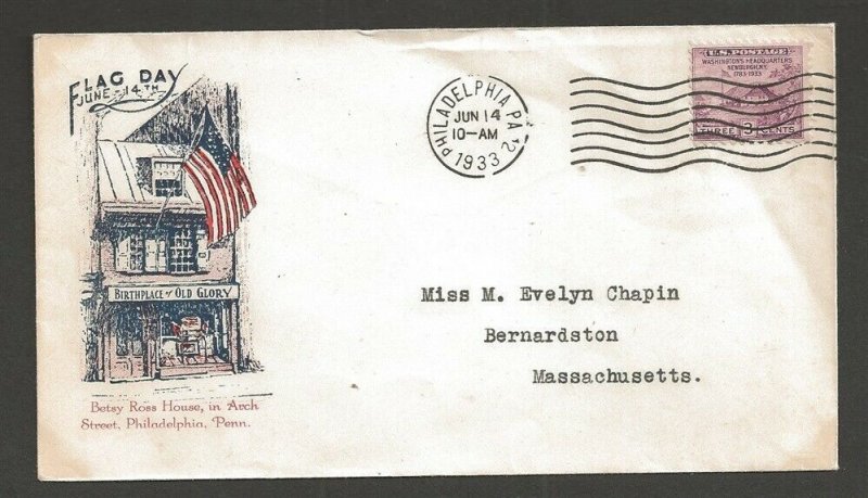 1933 flag day Betsy Ross Philadelphia Nelson White