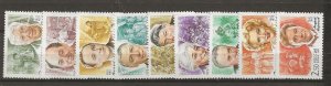 RUSSIA Sc 6656-64 NH issue of 2001 - BEST ACTORS