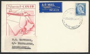 NEW ZEALAND 1959 first flight cover Wellington to Invercargill.............58167