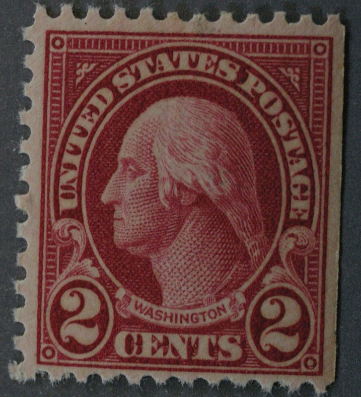 United States #634 2 Cent George Washington Single from Booklet Pane MNH