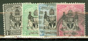 JQ: British Central Africa 21-2, 24-5 used CV $85.50