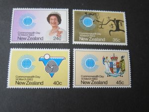 New Zealand 1983 Sc 776-9 Commonwealth Day (4) set MNH