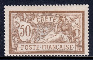 France (Offices in Crete) - Scott #12 - MH - SCV $17