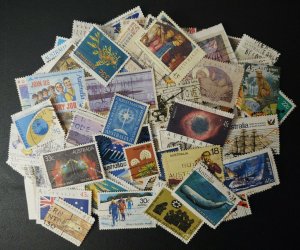 Australia stamp accumulation,Kiloware 193 different used off paper stamps