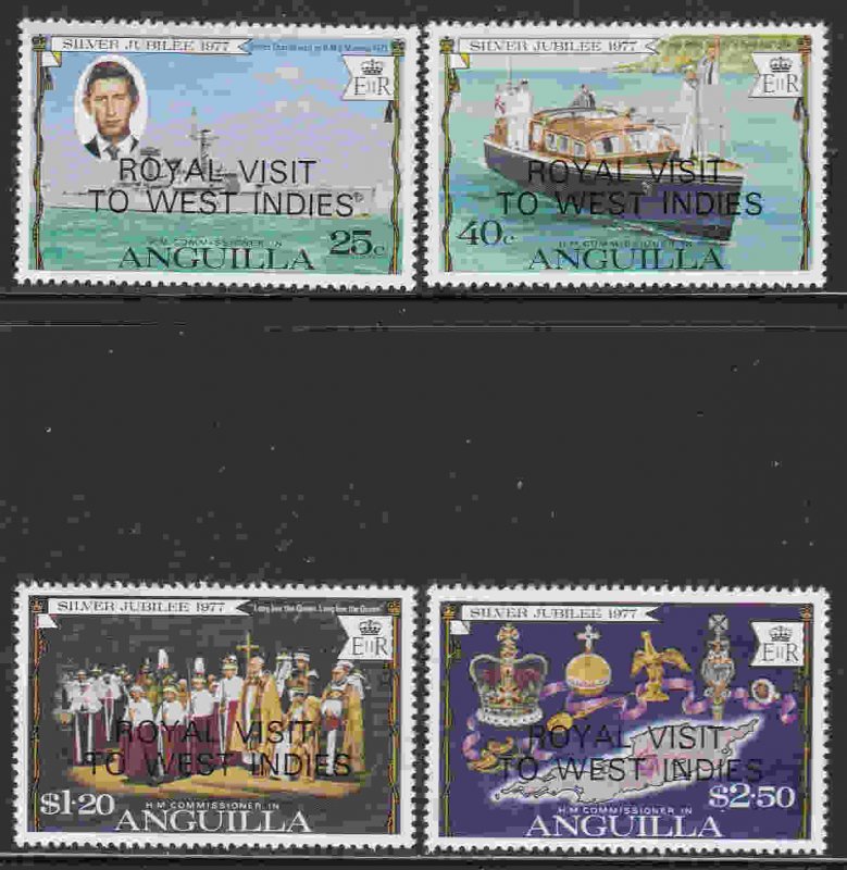 Anguilla #297-300 F-VF Mint NH ** Royal Visit to the West Indies