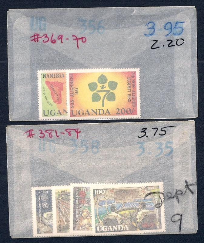 UGANDA (35) All Diff Complete Sets ALL Mint Never Hinged