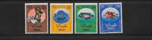 FISH - SOMALIA #260-62,C84 MNH