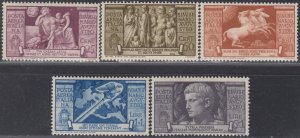 ITALY 1937 - Sassone n.A106-A110 - Mint OG MH* - 240$