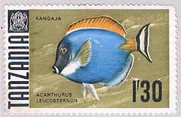 Tanzania 29 MNG Surgeonfish 1967 (BP31826)