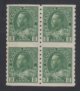 Canada #128a Mint Block of 4