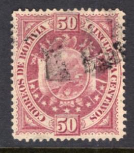 Bolivia 45 Thin Paper Used VF