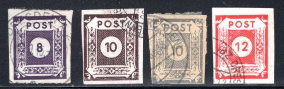 Germany DDR Russian Occupation #15N7-15N10  Used  F/VF  CV $9.25  ...   2311343
