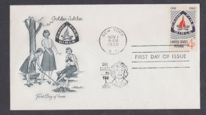 UNITED STATES USA - 1960 GOLDEN JUBILEE OF CAMP FIRE GIRLS / GIRLS SCOUTS - FDC