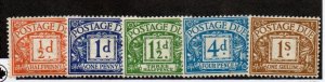 Great Britain J34-J38 Mint Never Hinged Set