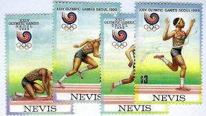 Nevis SC#569A-569D MNH VF....Worth a Close Look!