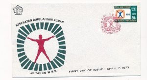 D90119 25th Anniversary World Health Organisation FDC Indonesia
